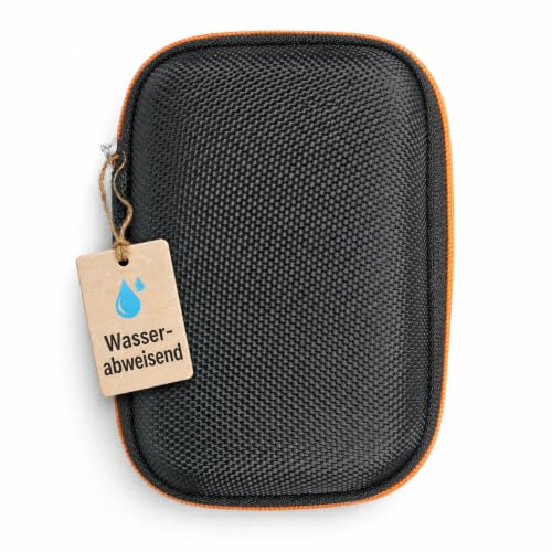 caseroxx Schutztasche für Beurer BiteX BR 60/90/10, Hardcase Reiseetui | Stoßfestes EVA-Hardcase mit wasserabweisender Oberfläche, zwei Netztaschen und Karabiner – sicher unterwegs