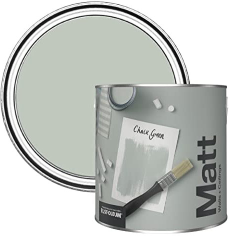 Rust-Oleum Peinture Mate Murs et Plafonds Verte - Vert craie 2,5L
