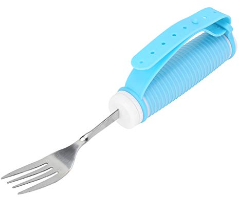 Psytfei Tenedor Giratorio De Acero Inoxidable, Utensilios para Comer Giratorios, Tenedor De Ayuda para Comer para Niños Mayores con Lesiones En Las Manos O Discapacitados