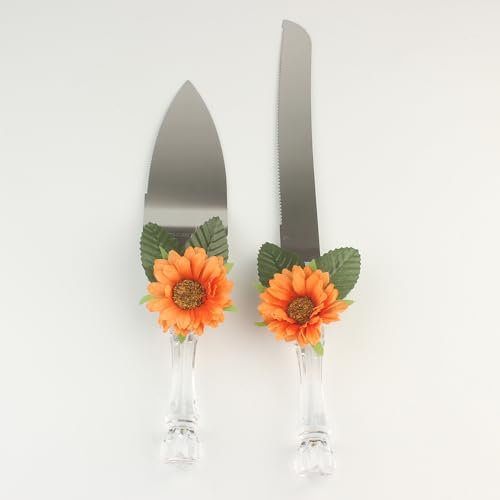 Royal Shang Youpin Ensemble De Couteaux À Gâteau De Mariage, 2 Pièces, Pelle, Serveur, Simulation De Fleur, Couteau À Gâteau, Pelle, Ensemble De Couteaux À Pizza (C)