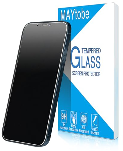 MAYtobe 2 Stück Matt Panzer Schutz Glas für iPhone 12 Pro Max Folie | Blendfreies Displayschutzfolie, Frei von Kratzern, Anti-Fingerabdruck, 9H Härte, Blasenfrei