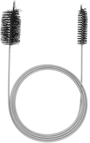 JIYIN Doppelkopf Flexible Reinigungsbürste, 155cm Edelstahl Schlauchbürste Abflussbürste Rohrreiniger Reinigungsbürste Lang Rohrreinigungsbürste für Rohre mit Schmalem Abflussloch(200cm)