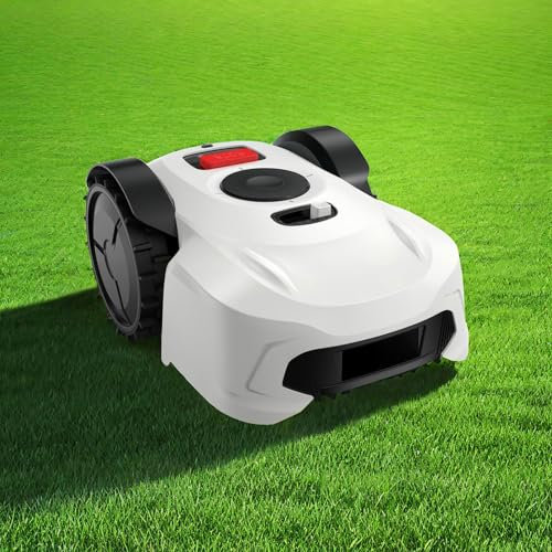 JODAIS Robot Tondeuse pour Jardins jusqu'à 1 500㎡ Évitement d'obstacles 3D, Planification Intelligente du Chemin, réglage de la Zone sans entrée, Coupe logique, Recharge et Tonte automatiques