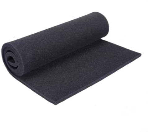 Esponja de espuma de carbón activado, hoja de filtro de aire de 1 m, almohadilla impregnada negra para campana extractora, purificador de aire, acondicionador, RV, mejora de la calidad del aire