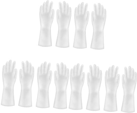 Ipetboom 3sets Dish Washing Large Reusable for Cleaning White Cotton for Household 2pairs*3