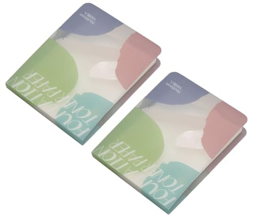 Papier à Nail Art Jetable, Palette de Palette Cosmétique à Ongles Easy Tear 2PCS Stick Empêcher Dirty pour Un Usage Domestique