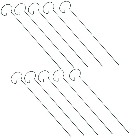 JOINPAYA 10 Piezas Soporte para Plantas Trepadoras de Hierro Juego de Varillas para Jardín Patio y Macetas Estable y Duradero para Rosales y Otras Plantas