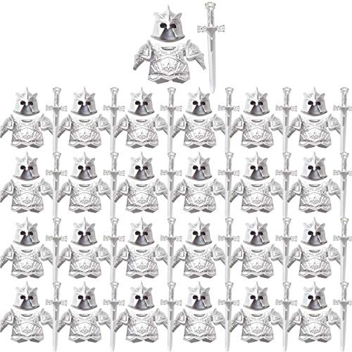 PizazzToy Militär Waffen Set, 75 Stück Mittelalterliches Altes Rom Armee-Waffen Custom Figur Waffe Helm Rüstung SWAT Team Polizei Waffen Baustein