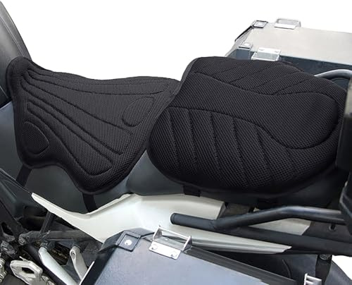 Cuscino Sella Moto per Triumph Speed Triple 1050, Ammortizzante Confortevole Traspirante Cuscino per Sella Moto Sella Moto Imbottitura Sedile Doppio Motociclista, C One Set
