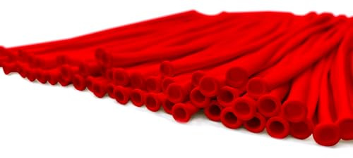 SWEEPING 1000 globos moldeables de látex largos y biodegradables, para fiestas de cumpleaños (rojo)