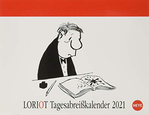Loriot Tagesabreißkalender 2021 - Tischkalender mit perforierten Seiten - zum Aufstellen oder Aufhängen - Format 11 x 14 cm