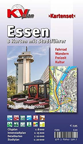 Essen: Kartenset mit Stadtführer (KVplan-Kombi-Reihe / http://www.kv-plan.de/reihen.html)