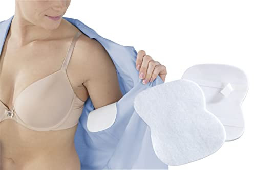 Maximex Achselpads Weiß, 24er Set, Pads zum Schutz vor Schweißflecken, für ein angenehmes Hautgefühl, ultradünn & leicht, perfekte Passform, saugfähiges Polyestervlies, 15 x 0,3 x 11 cm