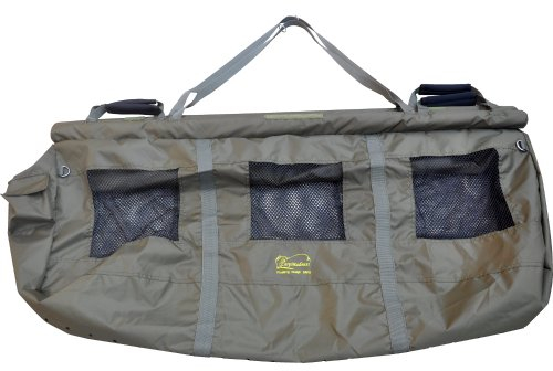 Carp Madness Wiegeschlinge Karpfen XXL 128x56 cm – Karpfensack mit Tragetasche – Fischschonend & schwimmfähig – Karpfen Wiege für Angler – Wiegesack mit Drainage & Tragegriffen