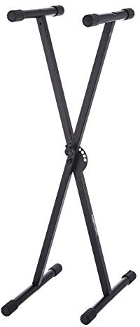 Amazon Basics Classic Adjustable Keyboard and Piano Stand - Single-X