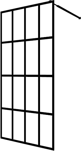 vidaXL Duschwand für Walk-in Dusche Duschabtrennung Hartglas Duschkabine Duschtrennwand für Begehbare Duschen Klares Sicherheitsglas 118x190cm