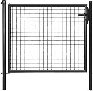 Alberts 650186 Wellengitter-Einzeltor | verschiedene Breiten und Höhen | anthrazit-metallic | Breite 125 cm | Höhe 150 cm