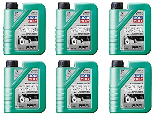 6X Original Liqui Moly 1L Rasenmäher-Öl Mowing Machine Oil SAE 30 1264