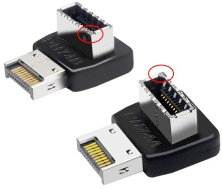 chenyang 2 Pack USB 3.2 Gen 2 USB 3.1 Type-E Front Panel Socket Motherboard Header Adapter
