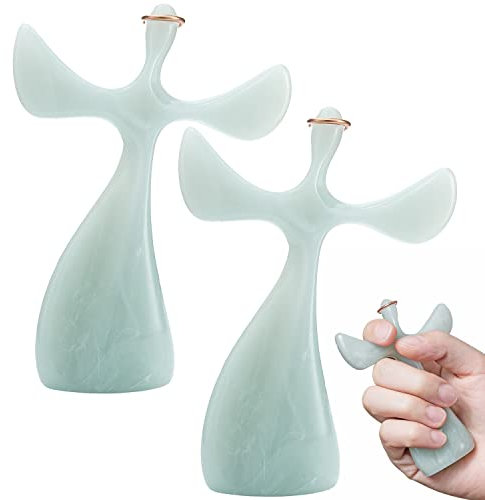 Omoojee Dual Prayer Cross Set, Twin Pack for Personal & Gift Use, Handheld Marble Resin Crosses, Faith Christian Gift (2 Complete Boxed Sets)