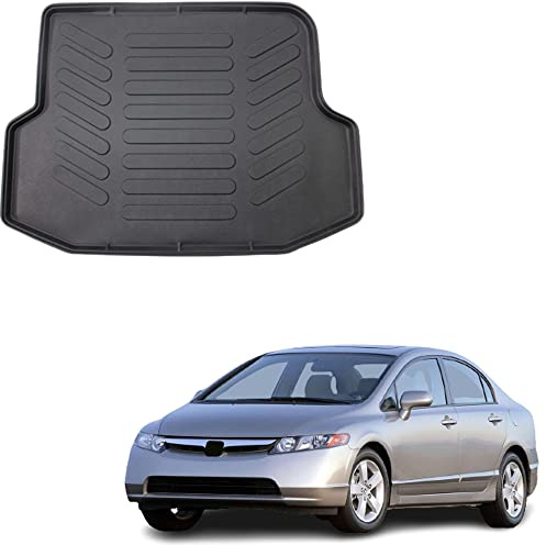 Cargo Liner for Honda Civic Sedan 2001-2005 Boot Tray Black | Trunk Liner All-Weather TPE Durable Non Slip Waterproof Luggage Tray Mat
