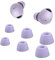 Adhiper 3 Pairs Silicone Galaxy Buds 2 Pro Ear Tips Earbuds, Compatible with Samsung Galaxy Buds 2 Pro (S/M/L Purple)