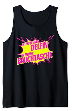 Delfin in meiner Bauchtasche Party Outfit Sommer Mallorca Tank Top