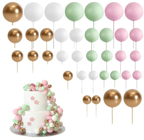 36 decorazioni per torte a palloncino, mini decorazioni per torte a forma di palloncino, in schiuma, topper per cupcake fai da te, decorazioni per torte di nozze, feste di compleanno, decorazioni per