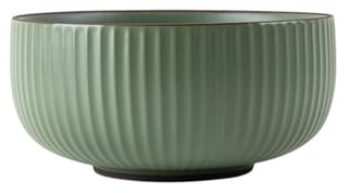 JTBDWOSK Juego 2 Tazones Cereales, Tazón De Sopa Grande, Tazones Cerámica, Tazones Ramen Fideos, Tazones Servir Pasta, Ensalada, Curry, Serie De Tazones Desayuno En Relieve, 4.5 In,Verde