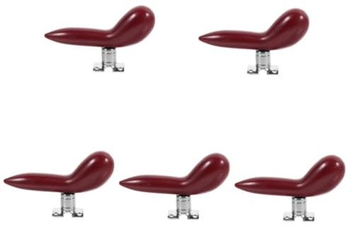 Toyvian 5stücke Bassoon Daumenauflage Abnehmbarer Handrest Mit Plattierung Bequeme Vogel-form Hohe Stabilität Geeignet Für Bassonspieler Rotes Design Für Verbesserten Spielkomfort
