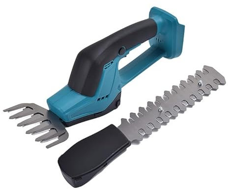 Akku Gras- und Strauchschere, kabellose handliche Grasscheren für Makita 18v Batterie, 2 Verschiedene Messer, Schnittbreite 100 mm, Schnittlänge 190 mm, Akku Grasschere