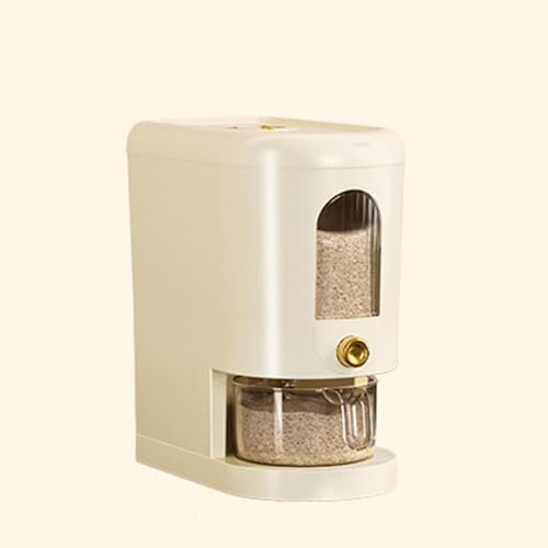 BURLOE 5kg, Rice Storage Container, Storage Box Cereal Container Dry Food Container for Cabinet Kitchen Restaurant Anti Moisture Rice Dispenser