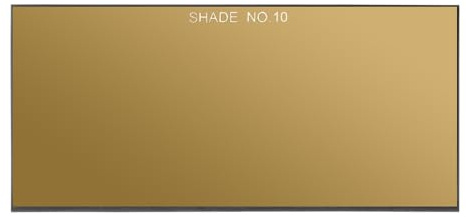 PATIKIL Verre De Soudage Doré Teinte 10 2 x4,25 Filtre Durci