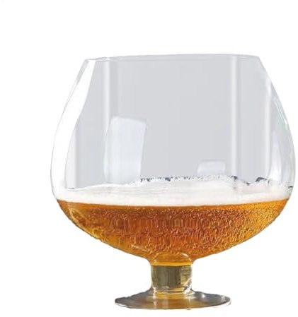 YRTUOP Beer Mug, Large Glass Tankard Beer Stein Glass Beer Steins Wine Cup Drinking Glasses for Bar Home Kitchen