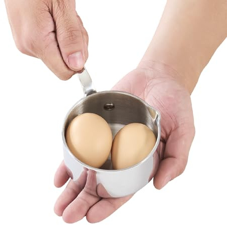 Cooks Standard Butterwärmer aus Edelstahl, mehrlagig, kleine Soßentopf, Mini-Butterschmelztopf mit Ausgießer, ideal für Köche, Baristas