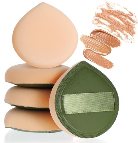 Giantree 5 spugne per fondotinta, coreane per trucco, soffici, soffici, a goccia, applicatori per fondotinta, correttore, crema liquida, cipria