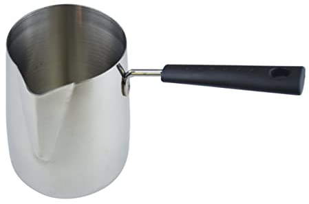 HAMPPLIES Pichet à Lait Pour Expresso Mousseur Avec Longue Poignée Ergonomique Verseur De Lait Pour Café Et Latte Art Pot
