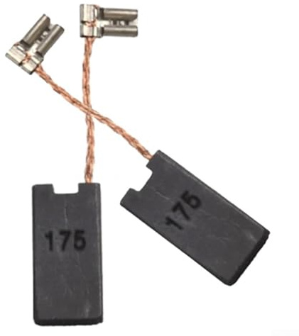 2 cepillos de carbón CB-175 195844-2, cepillo de accesorios de herramienta eléctrica con alambre de acero y resorte de cepillo, compatible con HM1101C HM1111C HM1203C HM1213C HM1214C