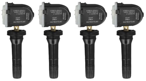 Violiica Reifendruckkontrollsensor (TPMS) für Opel Adam, Ampera, Antara, Corsa D/E, Mokka, Zafira C (2011–2017), 4 Stück, schwarz, OEM 13506028
