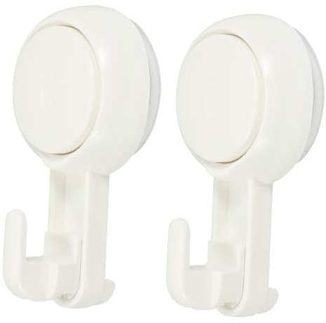 WESIEVYA Ganci a Ventosa senza Foratura 2 Pezzi in Pvc Resistenti per Bagno e Cucina, Ganci da Parete Rimovibili per Asciugamani, Borse e Accessori su Superfici Lisce
