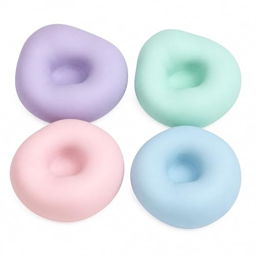 4 Stück Stressball,Anti Stress Spielzeug,Squishy Ball Fidget Toys,Squeeze Erwachsene Toy Bälle,Antistressball Quetschball Stressabbau StressbäLle,Dumpling Squishies Antistress,Anti-Stress-Spielzeug