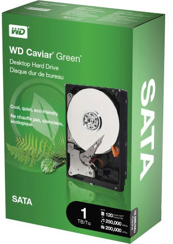WD caviale GP WD10EACS - Hard drive - 1 TB - interno - 8,89 cm - SATA-300 - - Buffer: 16 MB