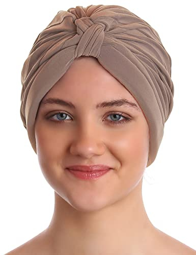 Deresina W Turban für Haarverlust, Krebs (Beige)