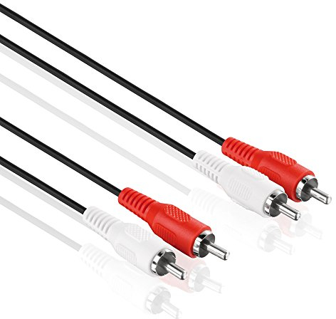 HDSupply LP-AC040-100 Cavo di estensione stereo audio 2x RCA maschio a 2x RCA maschio 10,0 m, nero