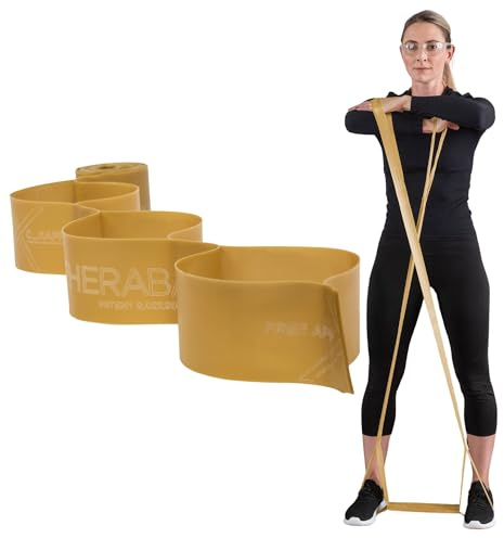THERABAND Gymnastikband CLX Widerstand Band mit Schlaufen, Gold - Max, 1
