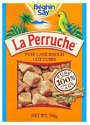 La Perruche Rohschnitt Brauner Zuckerwürfel 500G - Packung mit 2