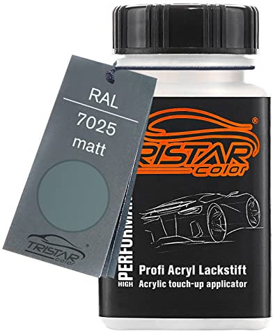 TRISTARcolor RAL 7025 Perlgrau matt Lackstift 50 ml schnelltrocknend