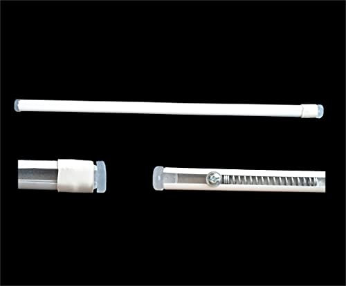 Jumbo 600/4 Bacchetta Vetrage Telescopica a Molla con Ventosa, Bianca, 90-150 cm