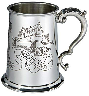 Wentworth Tenn - 1 pint Skottland tennbehållare, ölmugg