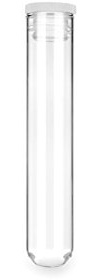 Tuuters 10 Stück Zigarren Tubo aus Glas - Glasröhrchen mit Verschluss | Reagenzglas 140 x 24 mm, aromadicht, Lamellen-Verschluss, Made in Germany, 10er Set